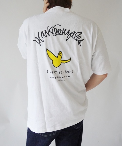 （What it isNt）ART BY MARKGONZALES（ワットイットイズント）の「【 （What it isNt）ART BY MARKGONZALES / (ワットイットイズント) アートバイ マークゴンザレス 】 GONZ Tee ( RELAX FIT )（Tシャツ/カットソー・メンズ・ブラック/ホワイト・XL/L/M）」の4枚目の写真