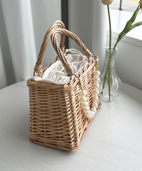 apres jour（アプレジュール）の「【apres jour×ARIAZ】パール付きかごバッグ（かごバッグ・レディース・その他・FREE）」の5枚目の写真