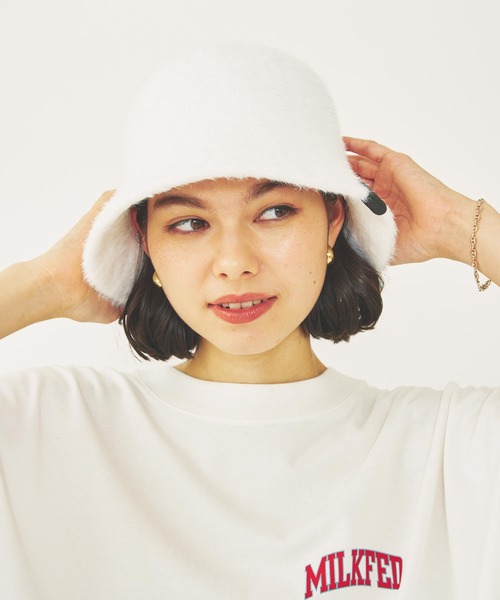 MILKFED.(ミルクフェド)の「FUR BELL HAT(ハット・レディース・ブラック/ホワイト/ブラウン・ONE SIZE)」の19枚目の写真