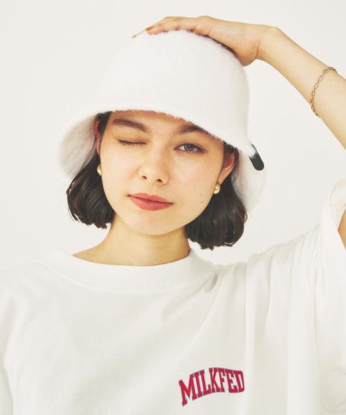 MILKFED.(ミルクフェド)の「FUR BELL HAT(ハット・レディース・ブラック/ホワイト/ブラウン・ONE SIZE)」の18枚目の写真