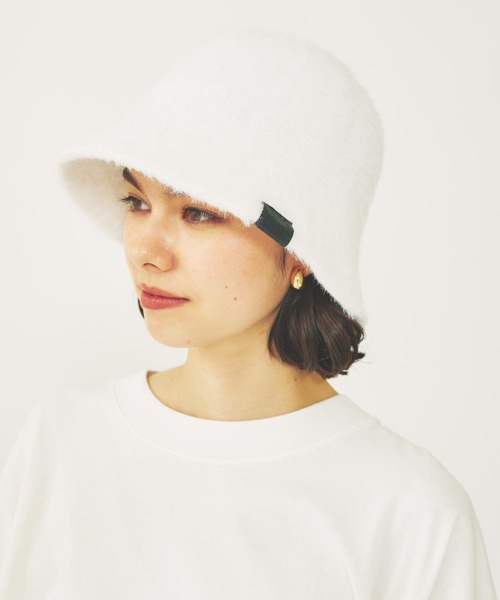 MILKFED.(ミルクフェド)の「FUR BELL HAT(ハット・レディース・ブラック/ホワイト/ブラウン・ONE SIZE)」の8枚目の写真