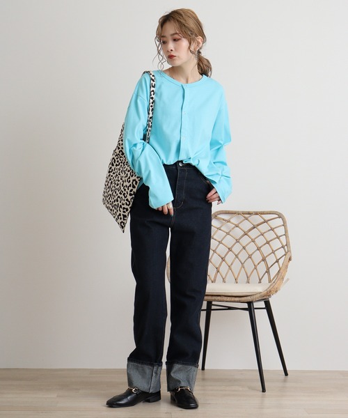 カーディガン MONT KEMMEL YARN DYED 30/2 PLATING JERSRY BASQUE CREW CARDIGAN レディース MONT KEMMEL YARN DYED 30/2 PLATING JERSRY BASQUE CREW