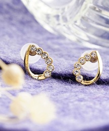 itam | 【itam】アイタム/ 6連ストーン ドロップ セラミックピアス/ 金属アレルギー対応ピアス(ピアス（両耳用）)