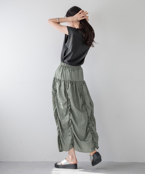 LOWRYS FARM（ローリーズファーム）の「プリントロゴＮＳ 115246（Tシャツ/カットソー・レディース・ブラウン/ホワイト/ブラック/その他・FREE）」の12枚目の写真