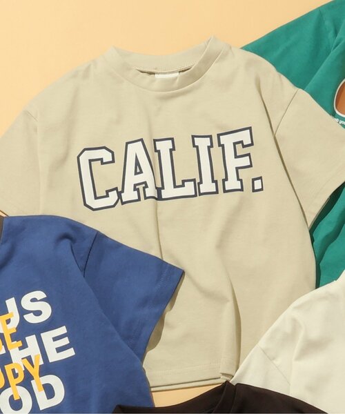 BREEZE(ブリーズ)の「【WEB限定】6色6柄ロゴTシャツ(Tシャツ/カットソー・キッズ・ブラック/オフホワイト/グリーン/ネイビー/オレンジ/ベージュ・80/90/120/130/110/100/140/150)」の1枚目の写真