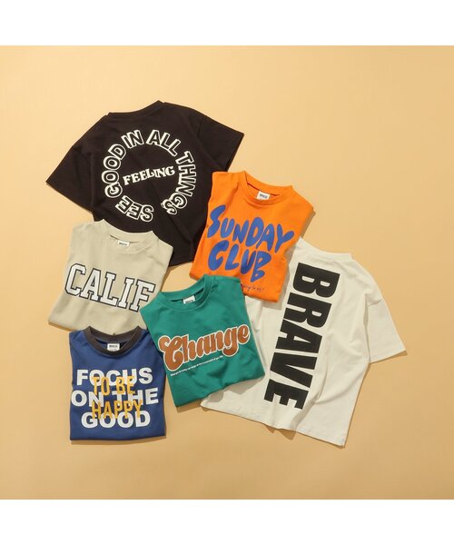 BREEZE(ブリーズ)の「【WEB限定】6色6柄ロゴTシャツ(Tシャツ/カットソー・キッズ・ブラック/オフホワイト/グリーン/ネイビー/オレンジ/ベージュ・80/90/120/130/110/100/140/150)」の21枚目の写真