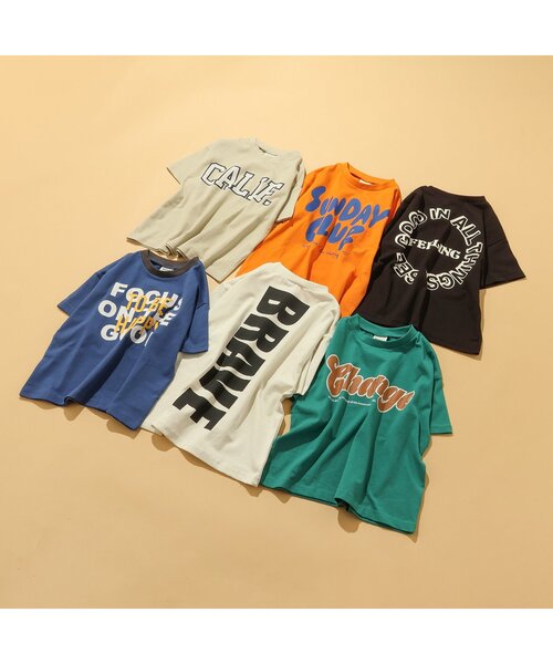 BREEZE(ブリーズ)の「【WEB限定】6色6柄ロゴTシャツ(Tシャツ/カットソー・キッズ・ブラック/オフホワイト/グリーン/ネイビー/オレンジ/ベージュ・80/90/120/130/110/100/140/150)」の22枚目の写真