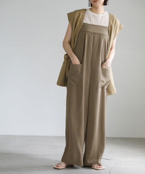 select MOCA(セレクトモカ)の「2WAYベアサロペット(サロペット/オーバーオール・レディース・ブラック/カーキ・MEDIUM/LARGE)」の22枚目の写真