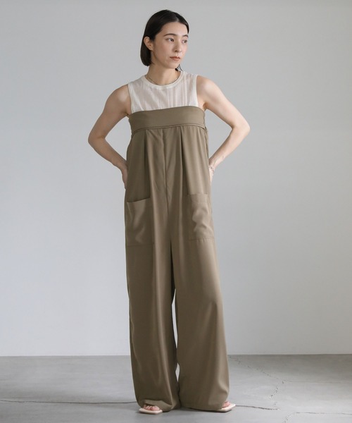 select MOCA(セレクトモカ)の「2WAYベアサロペット(サロペット/オーバーオール・レディース・ブラック/カーキ・MEDIUM/LARGE)」の10枚目の写真