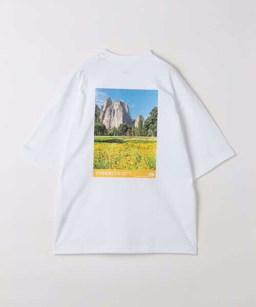 THE NORTH FACE(ザノースフェイス)の「<THE NORTH FACE> ヨセミテ シーナリー Tシャツ(Tシャツ/カットソー・メンズ・ホワイト/ブラック・M/L/XL)」の3枚目の写真