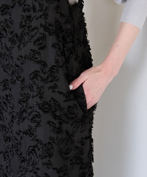 ROPE' PICNIC（ロペピクニック）の「ジャガードキャミワンピース（ワンピース・レディース・ブラック/オフホワイト・38）」の19枚目の写真