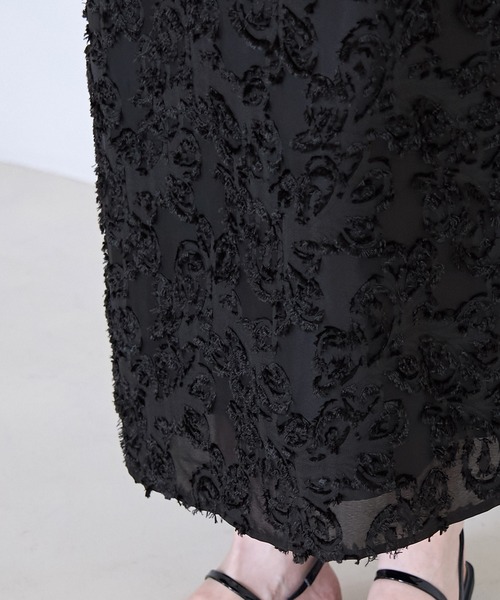 ROPE' PICNIC（ロペピクニック）の「ジャガードキャミワンピース（ワンピース・レディース・ブラック/オフホワイト・38）」の20枚目の写真