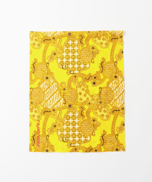 rajabrooke（ラジャブルック）の「【rajabrooke / ラジャブルック】WISM 別注 Asian Batik Tenugui（バンダナ/スカーフ・メンズ・イエロー・FREE）」の6枚目の写真
