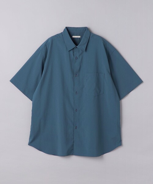 UNITED ARROWS（ユナイテッドアローズ）の「ポプリン ソリッド ショートスリーブ シャツ（シャツ/ブラウス・メンズ・オリーブ/ホワイト/ロイヤルブルー・S/M/L/XL）」の3枚目の写真