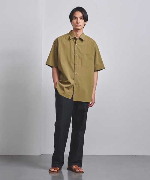 UNITED ARROWS（ユナイテッドアローズ）の「ポプリン ソリッド ショートスリーブ シャツ（シャツ/ブラウス・メンズ・オリーブ/ホワイト/ロイヤルブルー・S/M/L/XL）」の5枚目の写真