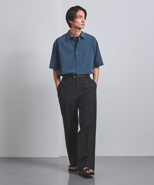 UNITED ARROWS（ユナイテッドアローズ）の「ポプリン ソリッド ショートスリーブ シャツ（シャツ/ブラウス・メンズ・オリーブ/ホワイト/ロイヤルブルー・S/M/L/XL）」の11枚目の写真