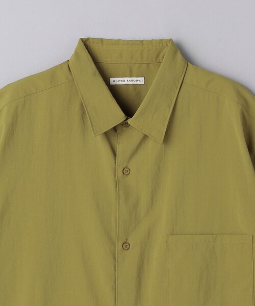 UNITED ARROWS（ユナイテッドアローズ）の「ポプリン ソリッド ショートスリーブ シャツ（シャツ/ブラウス・メンズ・オリーブ/ホワイト/ロイヤルブルー・S/M/L/XL）」の15枚目の写真