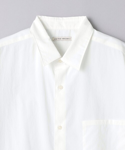 UNITED ARROWS（ユナイテッドアローズ）の「ポプリン ソリッド ショートスリーブ シャツ（シャツ/ブラウス・メンズ・オリーブ/ホワイト/ロイヤルブルー・S/M/L/XL）」の21枚目の写真