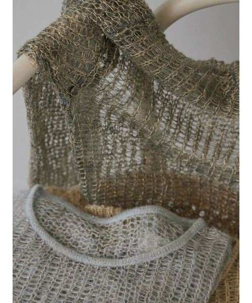 LAGUNAMOON（ラグナムーン）の「モヘヤラフニットプルオーバー（ニット/セーター・レディース・グレー/ベージュ/ライトブルー・FREE）」の19枚目の写真