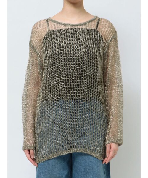 LAGUNAMOON（ラグナムーン）の「モヘヤラフニットプルオーバー（ニット/セーター・レディース・グレー/ベージュ/ライトブルー・FREE）」の21枚目の写真