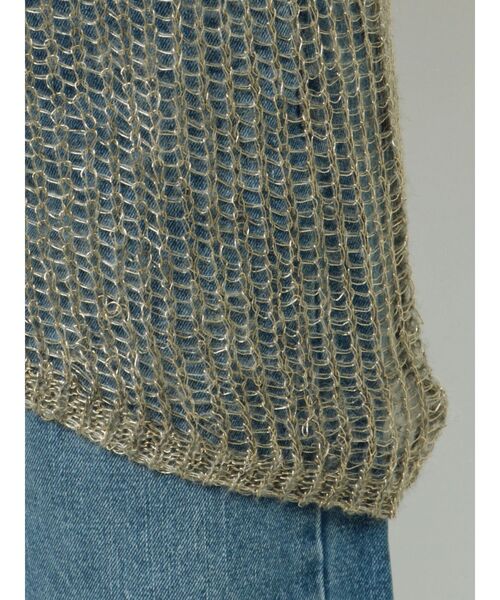 LAGUNAMOON（ラグナムーン）の「モヘヤラフニットプルオーバー（ニット/セーター・レディース・グレー/ベージュ/ライトブルー・FREE）」の7枚目の写真