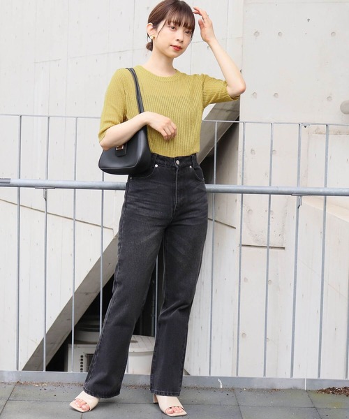 ニット セーター ラメシアー5分袖ニット レディース ラメシアー5分袖ニット – Sirin Online Store