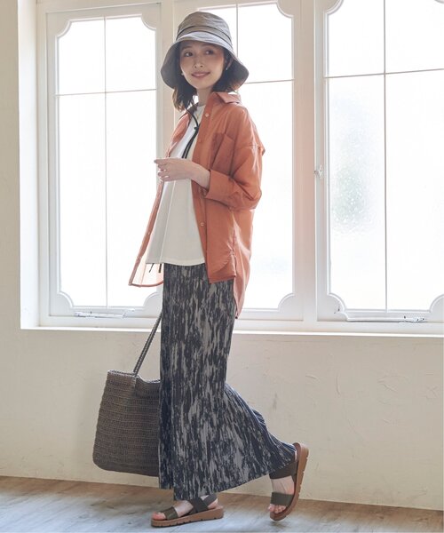 ikka（イッカ）の「【2点セット】シアーシャツタンクアンサンブル（シャツ/ブラウス・レディース・チャコールグレー/ベージュ/オレンジ/ブルー・M/L/S）」の16枚目の写真