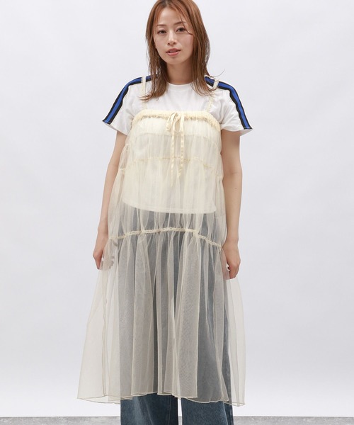 LAKOLE（ラコレ）の「2WAYラメチュールワンピース / 127587（ワンピース・レディース・ブラック/チャコールグレー/アイボリー・FREE）」の2枚目の写真