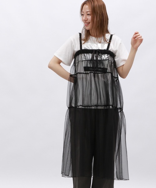 LAKOLE（ラコレ）の「2WAYラメチュールワンピース / 127587（ワンピース・レディース・ブラック/チャコールグレー/アイボリー・FREE）」の3枚目の写真