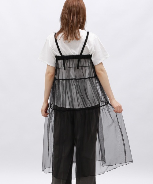 LAKOLE（ラコレ）の「2WAYラメチュールワンピース / 127587（ワンピース・レディース・ブラック/チャコールグレー/アイボリー・FREE）」の4枚目の写真