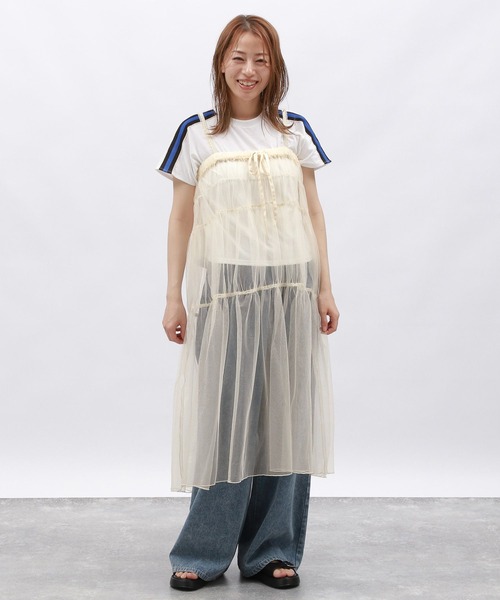 LAKOLE（ラコレ）の「2WAYラメチュールワンピース / 127587（ワンピース・レディース・ブラック/チャコールグレー/アイボリー・FREE）」の14枚目の写真