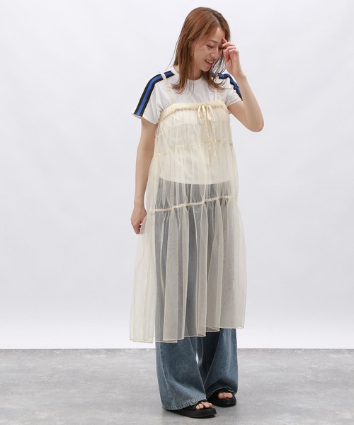 LAKOLE（ラコレ）の「2WAYラメチュールワンピース / 127587（ワンピース・レディース・ブラック/チャコールグレー/アイボリー・FREE）」の13枚目の写真