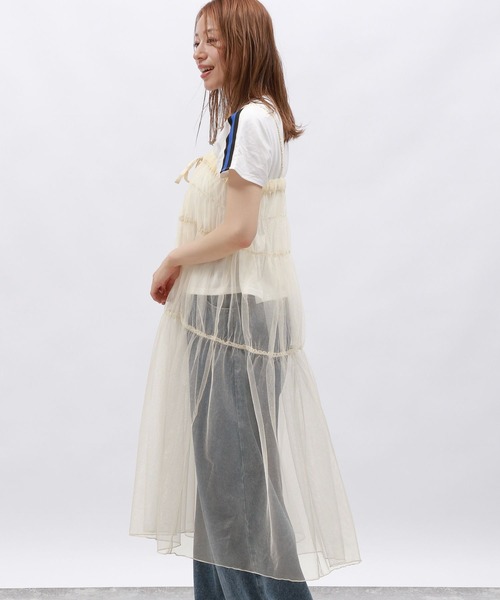 LAKOLE（ラコレ）の「2WAYラメチュールワンピース / 127587（ワンピース・レディース・ブラック/チャコールグレー/アイボリー・FREE）」の10枚目の写真