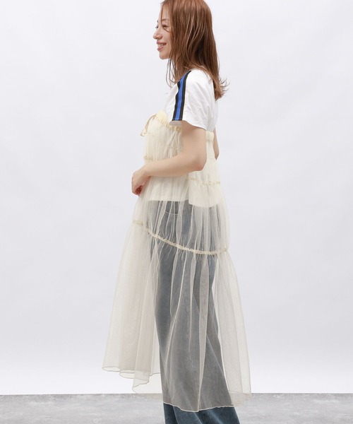 LAKOLE（ラコレ）の「2WAYラメチュールワンピース / 127587（ワンピース・レディース・ブラック/チャコールグレー/アイボリー・FREE）」の7枚目の写真