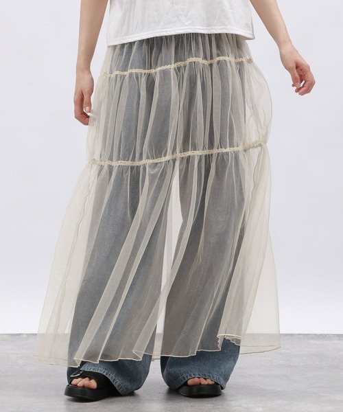 LAKOLE（ラコレ）の「2WAYラメチュールワンピース / 127587（ワンピース・レディース・ブラック/チャコールグレー/アイボリー・FREE）」の6枚目の写真