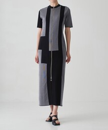 UNITED TOKYO | カラースキームジッパーニットドレス(ワンピース)