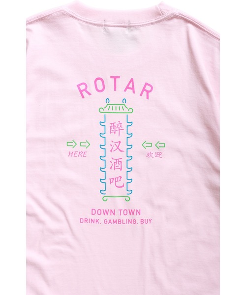 ROTAR(ローター)の「DOWN TOWN Tee(Tシャツ/カットソー・メンズ・ホワイト/ブラック/ベビーピンク・SMALL/MEDIUM/LARGE/X-LARGE)」の5枚目の写真