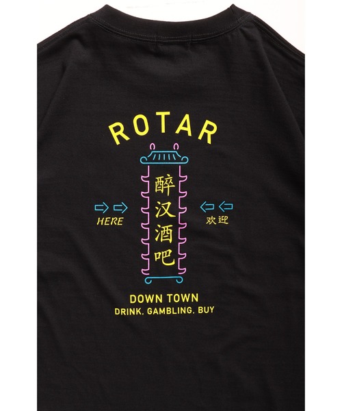 ROTAR(ローター)の「DOWN TOWN Tee(Tシャツ/カットソー・メンズ・ホワイト/ブラック/ベビーピンク・SMALL/MEDIUM/LARGE/X-LARGE)」の7枚目の写真