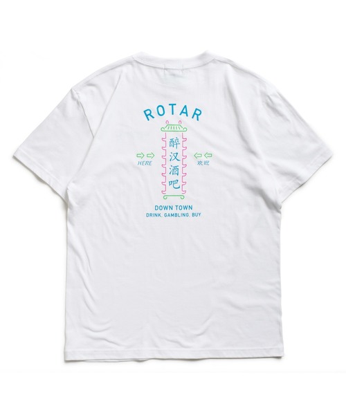 ROTAR(ローター)の「DOWN TOWN Tee(Tシャツ/カットソー・メンズ・ホワイト/ブラック/ベビーピンク・SMALL/MEDIUM/LARGE/X-LARGE)」の16枚目の写真