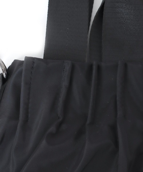 Three Four Time（ｽﾘｰﾌｫｰﾀｲﾑ）の「タックプリーツナイロン3WAY BAG（トートバッグ・レディース・ブラック/パープル・FREE）」の10枚目の写真