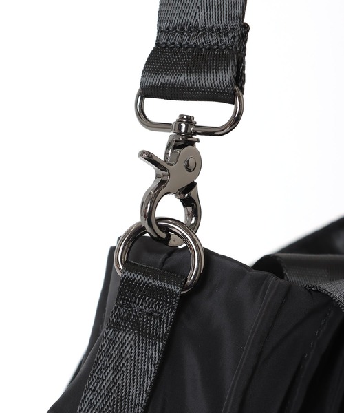 Three Four Time（ｽﾘｰﾌｫｰﾀｲﾑ）の「タックプリーツナイロン3WAY BAG（トートバッグ・レディース・ブラック/パープル・FREE）」の8枚目の写真