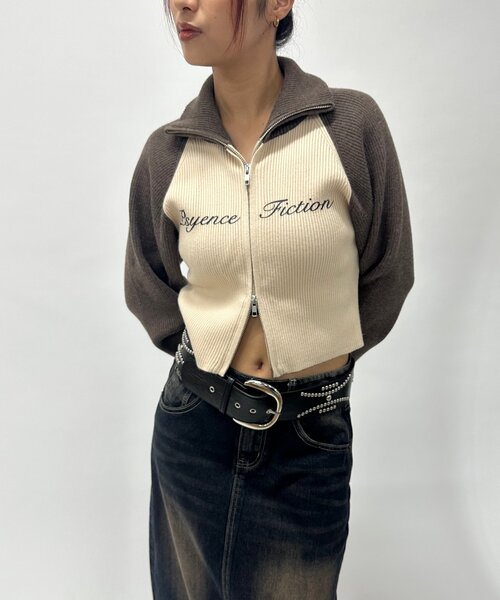 WHO'S WHO gallery（フーズフーギャラリー）の「【新色登場】ラグランジップニット（ニット/セーター・レディース・ブラウン系その他/ブラック/ブルー系その他/ネイビー/ブラウン/オフホワイト/ブラウン系その他2/ブラック系その他/ブルー系その他2/ブラック系その他2・FREE）」の22枚目の写真