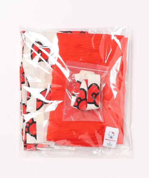 LOWRYS FARM（ローリーズファーム）の「【HELLO KITTY】ユカタ　122174（浴衣・キッズ・ブラック/オフホワイト・130cm/110cm/150cm）」の3枚目の写真