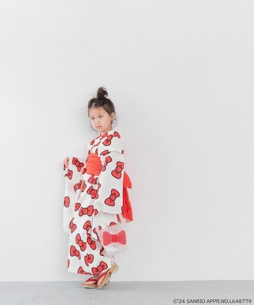 LOWRYS FARM（ローリーズファーム）の「【HELLO KITTY】ユカタ　122174（浴衣・キッズ・ブラック/オフホワイト・130cm/110cm/150cm）」の22枚目の写真