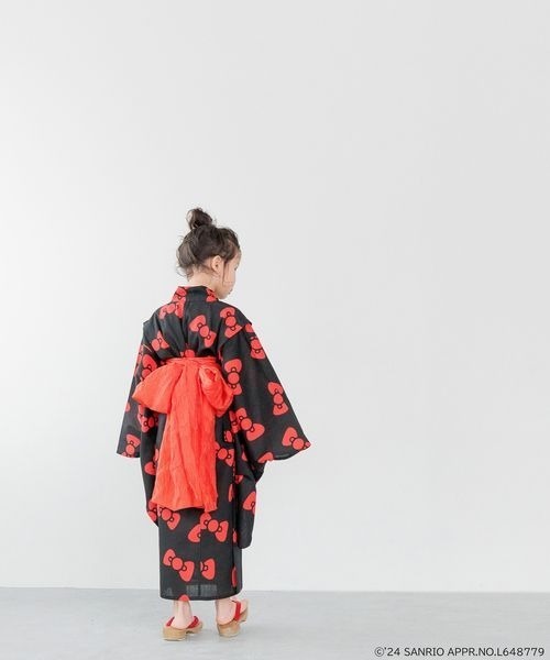 LOWRYS FARM（ローリーズファーム）の「【HELLO KITTY】ユカタ　122174（浴衣・キッズ・ブラック/オフホワイト・130cm/110cm/150cm）」の17枚目の写真