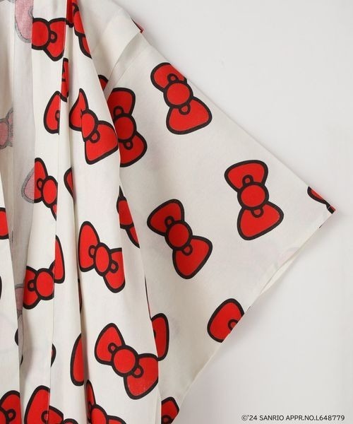 LOWRYS FARM（ローリーズファーム）の「【HELLO KITTY】ユカタ　122174（浴衣・キッズ・ブラック/オフホワイト・130cm/110cm/150cm）」の10枚目の写真