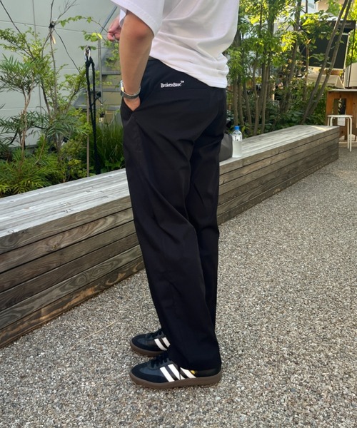 BROKEN BASE(ブロークンベース)の「One point stitch low rise chino(チノパンツ・メンズ・ブラック/ネイビー・MEDIUM/LARGE)」の18枚目の写真