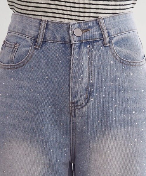 tiptop（ティップトップ）の「【2サイズ展開】ラインストーンデニム