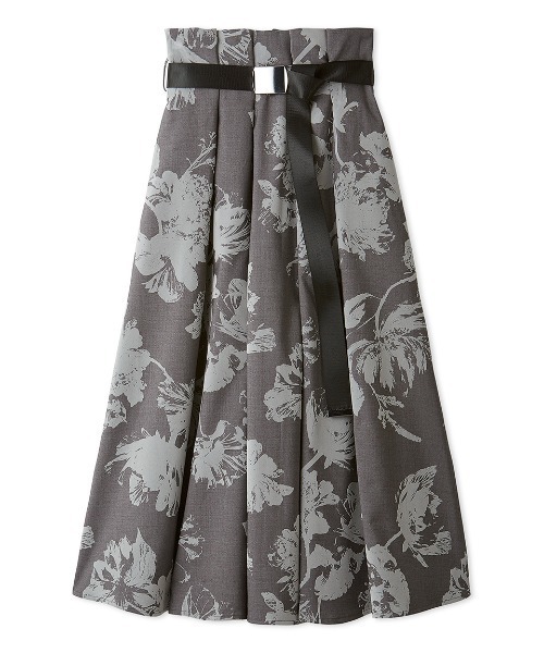 【新品タグ付き】FRAY I.D フレイアイディー　フロッキーフレアスカート 2026年最新】フレイアイディー スカート フロッキーの人気アイテム