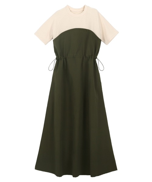 KOBE LETTUCE（コウベレタス）の「ドッキングワンピース（ワンピース・レディース・アイボリー系1/ホワイト×ブラック/アイボリー系・M）」の9枚目の写真